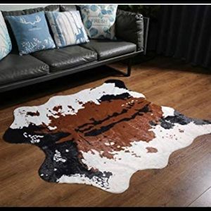 Cowhide Decor Bundle (3 Rugs, 2 Pillows + Cases)